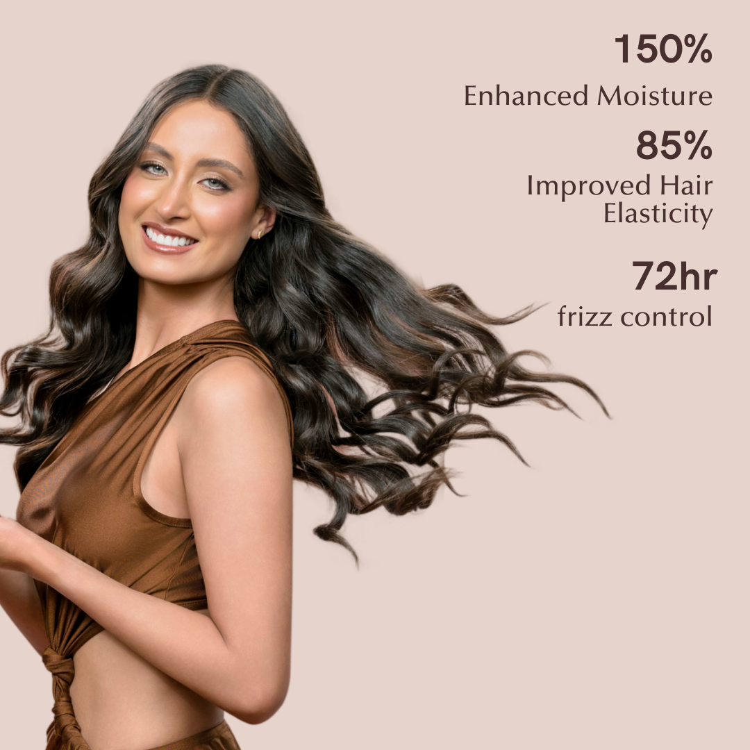 320 Pure luminescence oil product banner with a list of its benefits