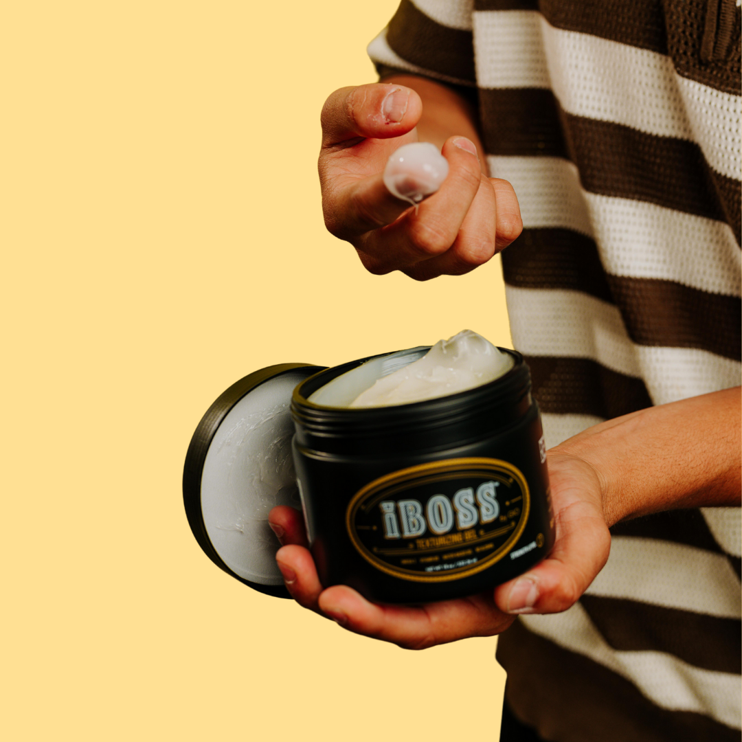 applying rev320 iboss texturizing gel