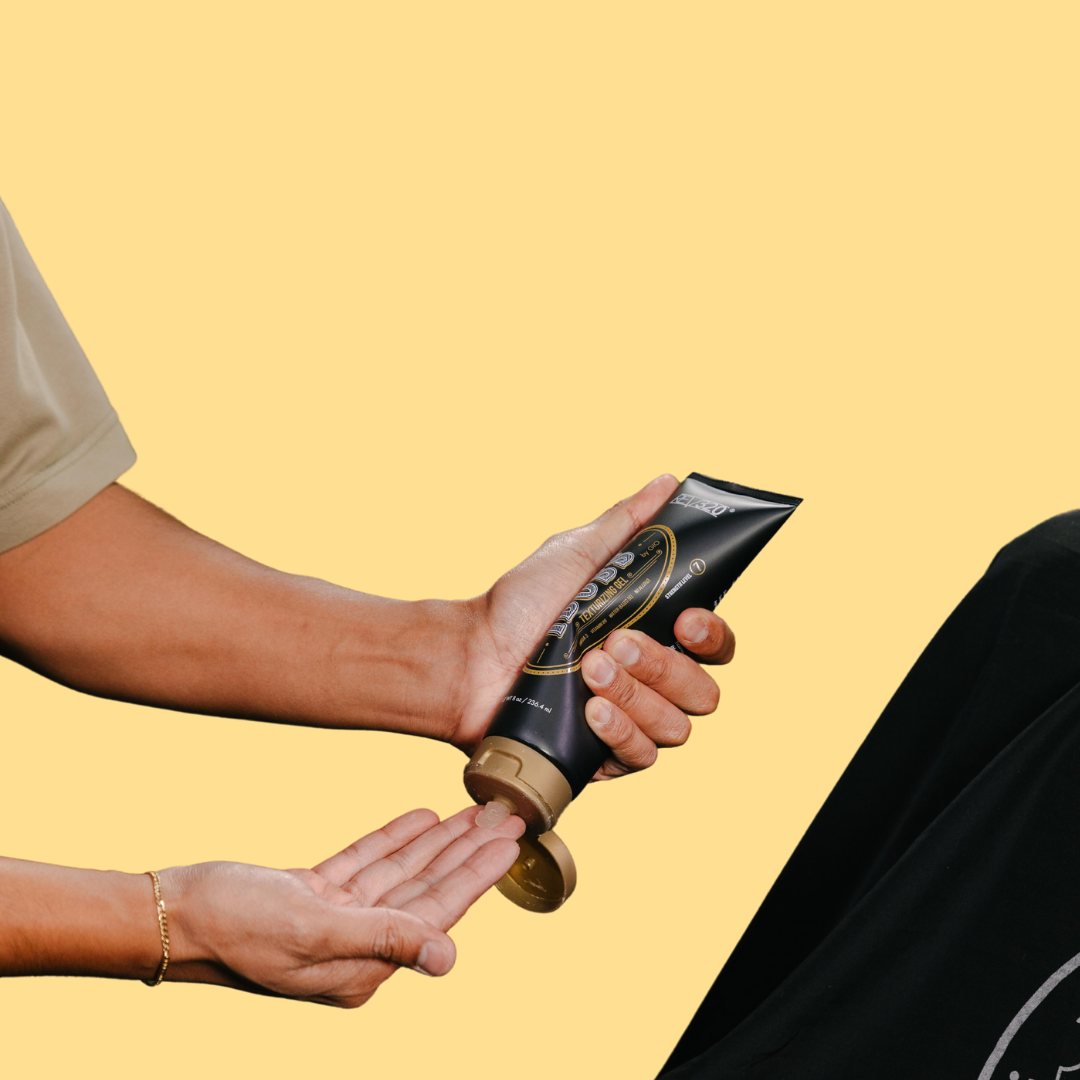 applying iboss texturizing gel