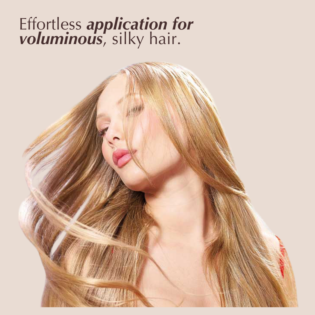 REV-320 woman model for 320 Pure leave in conditioner for fine hair