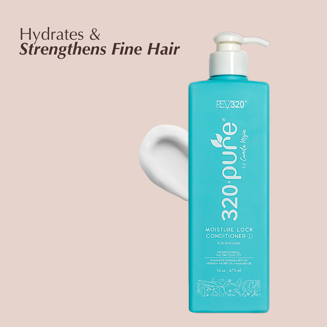 REV-320 moisture conditioner to hydrates & strengthens fine hair