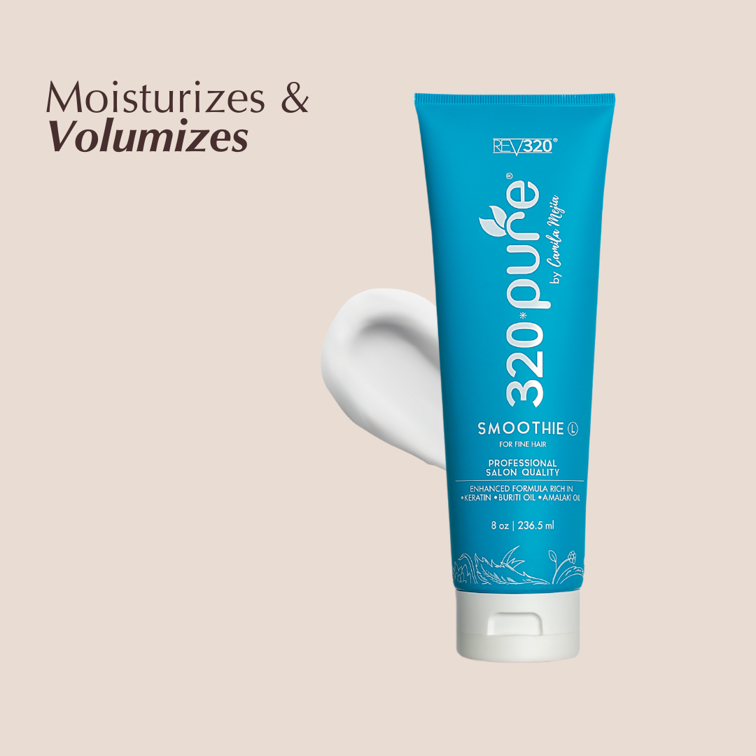 320 Pure leave in conditioner to moisturizes and volumizes for fine hair