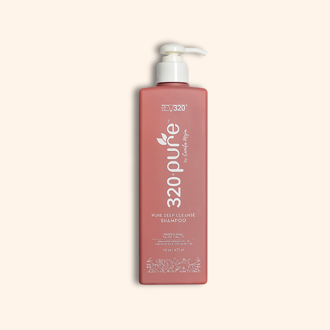 Promote cell turnover for optimal hair growth with 320 Pure Deep Cleansing and Clarifying Shampoo