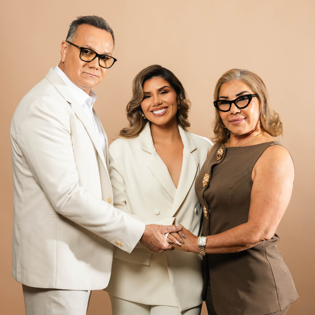 Giovanni Mejia and his family, offering more than just a hair care business