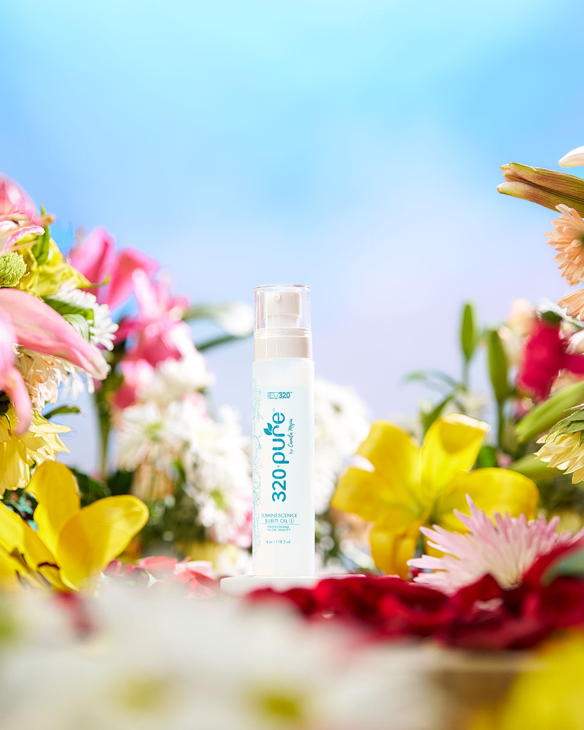 REV-320 photoshoot for 320 Pure luminescene oil