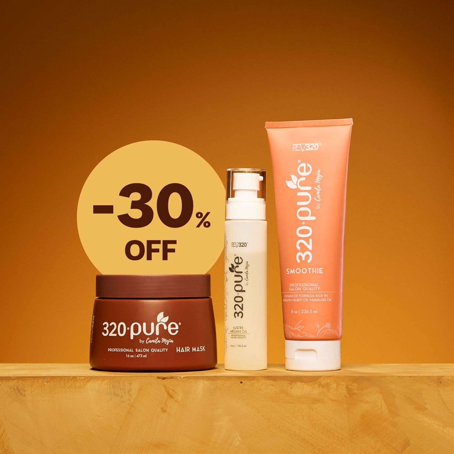 REV320 product banner for 320 Pure summer bundle with 30% off
