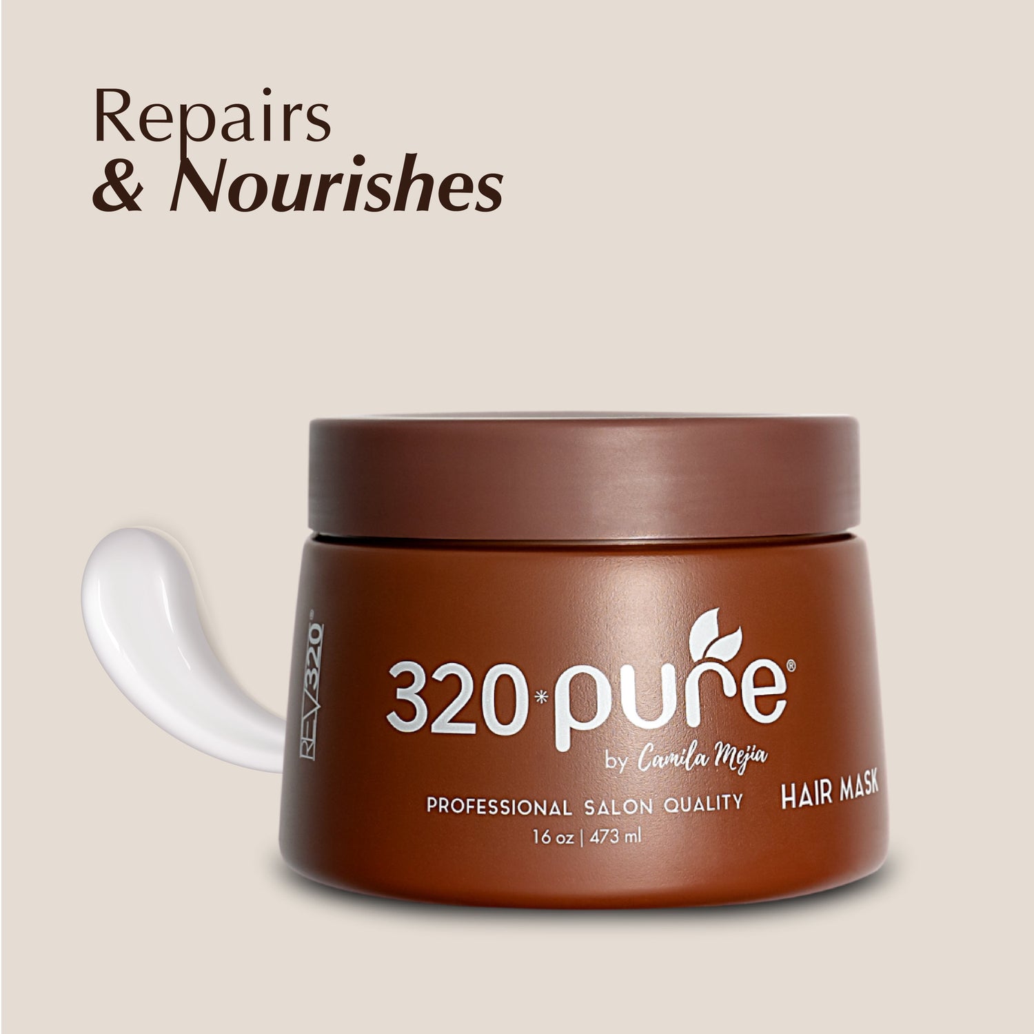 320 Pure hair mask product banner from REV-320