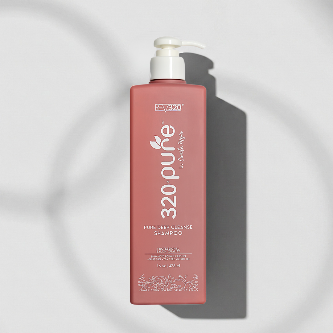 320 Pure Deep Cleansing Shampoo product banner from REV320