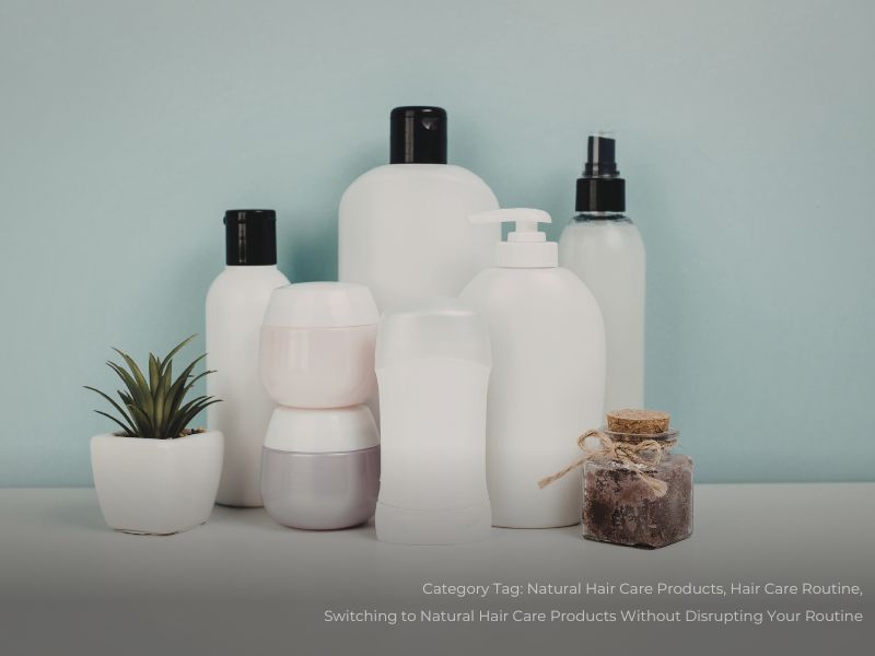 Collection of personal hair care products on a white surface