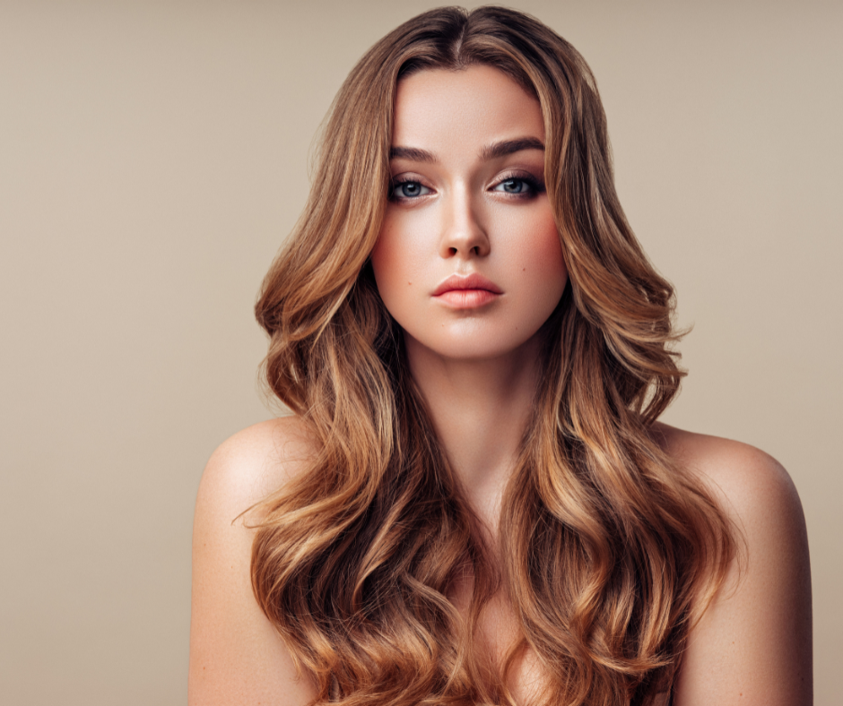beautiful girl with gorgeous hair