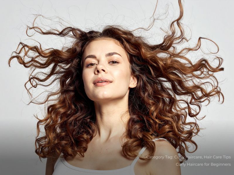 Woman with Flowing Curly Hair