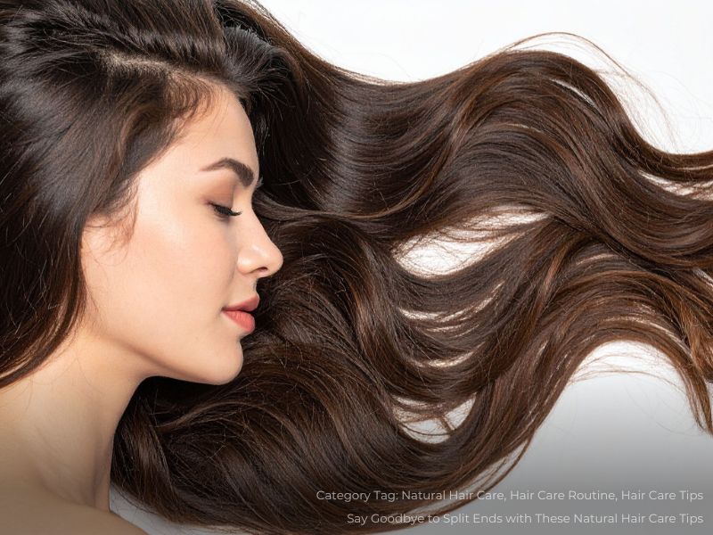 Brunette Woman with Long Healthy Hair