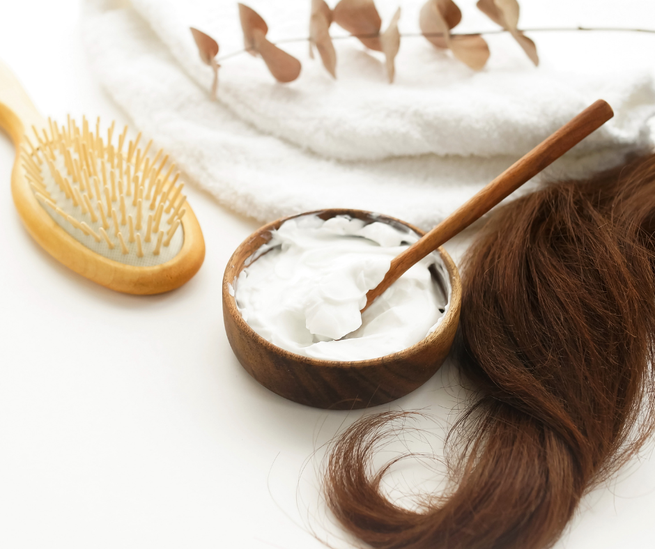 making diy hair mask