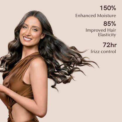 REV-320 model promoting leave in conditioner with its advantages when using 