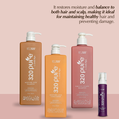 320 Pure nourish &amp; shine bundle banner with its benefits for hair