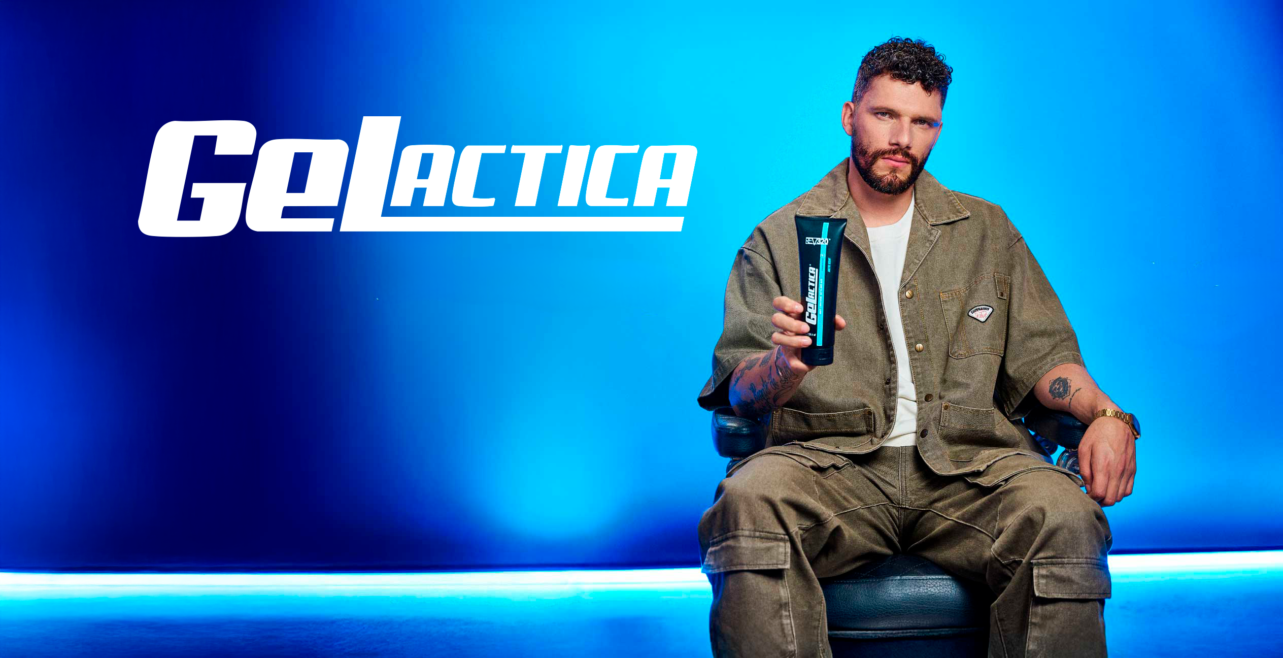 Website banner for Gelactica max control styling gel from REV320