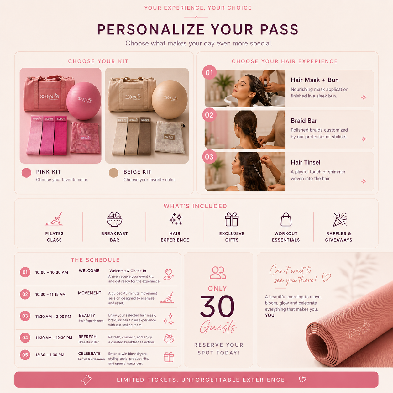 Move. Bloom. Glow. | Pilates Experience Ticket