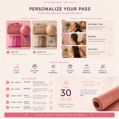 Move. Bloom. Glow. | Pilates Experience Ticket
