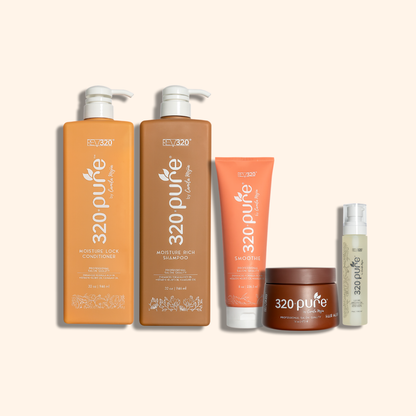 320 Pure product banner for complete hair care bundle from REV-320