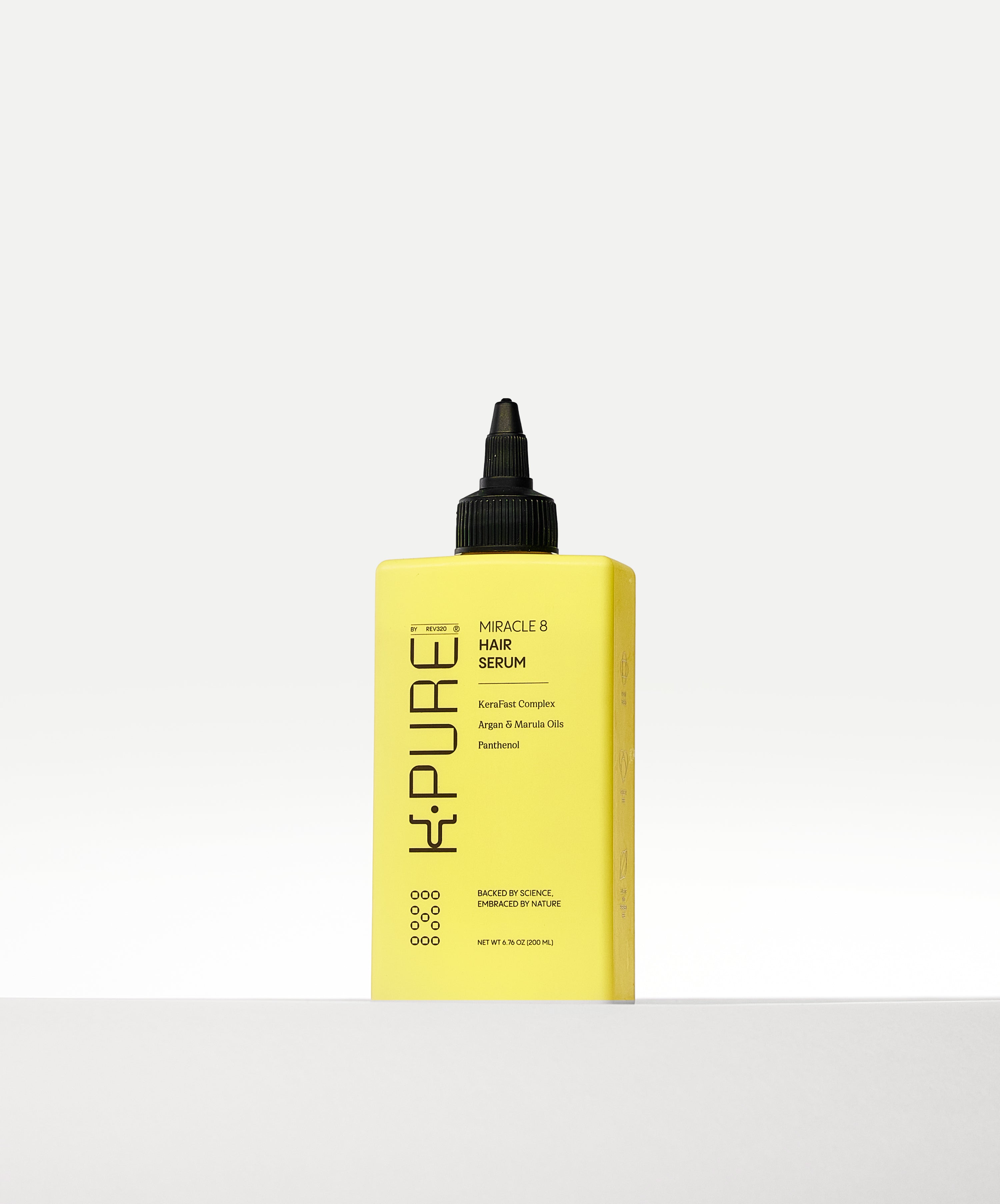 Kpure product banner for miracle 8 hair serum