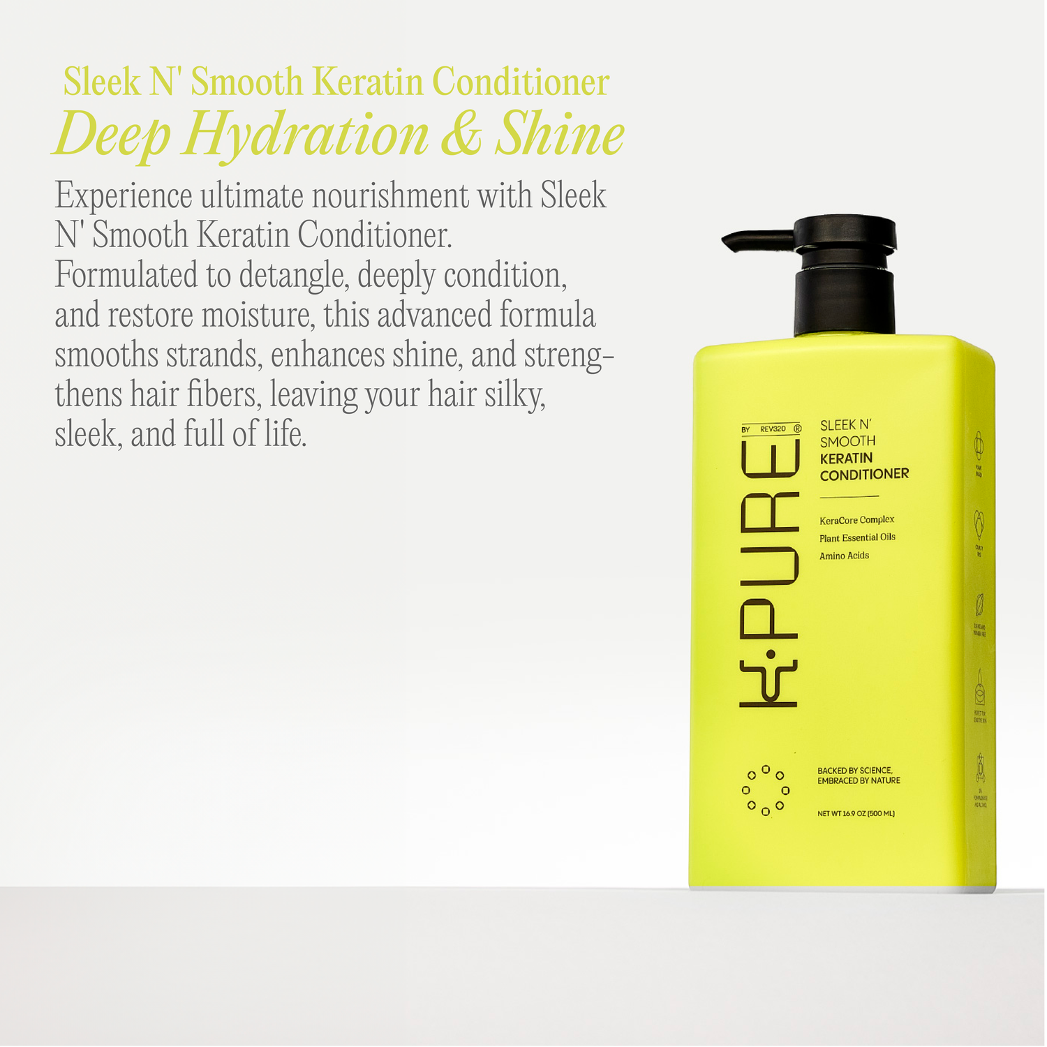 Achieve deep hydration &amp; shine by sleek n&