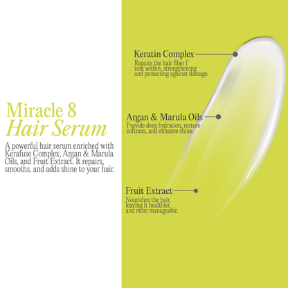 Miracle 8 Hair Serum – Repair, Shine &amp; Frizz Control