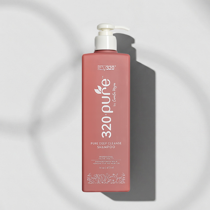 320 Pure Deep Cleansing Shampoo product banner from REV320