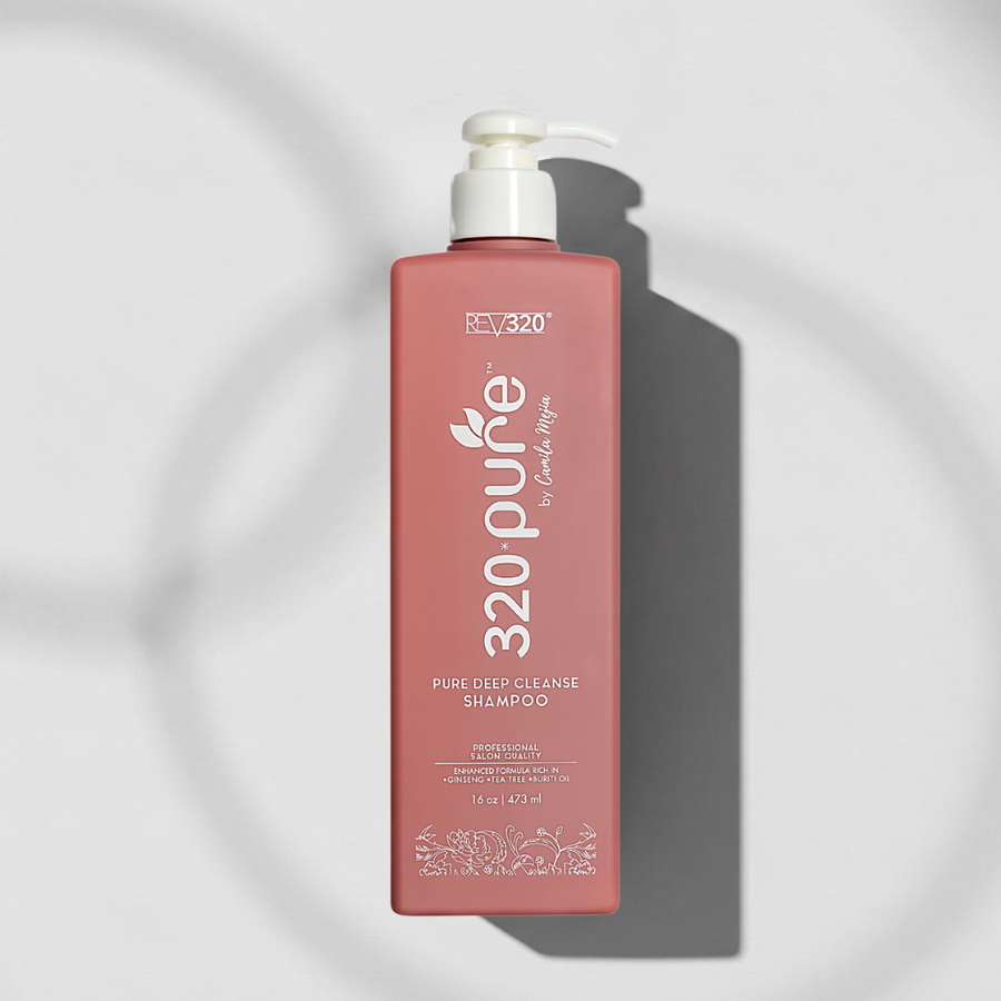320 Pure Deep Cleansing Shampoo product banner from REV320
