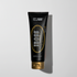 Black and gold tube of iBOSS gel by REV320 on a light gray background
